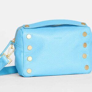 Hammitt Evan Crossbody Bag Sea Sprite Blue Soft Pebbled Leather New